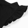imageUhnice Toddler Girl Tutu Flutter Sleeve Summer Dress Casual Party Tulle SundressBlack