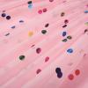 imageUhnice Toddler Girl Tutu Flutter Sleeve Summer Dress Casual Party Tulle SundressPink Confetti