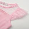 imageUhnice Toddler Girl Tutu Flutter Sleeve Summer Dress Casual Party Tulle SundressPink Heart