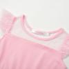 imageUhnice Toddler Girl Tutu Flutter Sleeve Summer Dress Casual Party Tulle SundressPink Heart