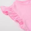 imageUhnice Toddler Girl Tutu Flutter Sleeve Summer Dress Casual Party Tulle SundressPink Rainbow
