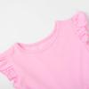 imageUhnice Toddler Girl Tutu Flutter Sleeve Summer Dress Casual Party Tulle SundressPink Rainbow