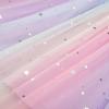 imageUhnice Toddler Girl Tutu Flutter Sleeve Summer Dress Casual Party Tulle SundressPurple Rainbow Sequin