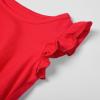 imageUhnice Toddler Girl Tutu Flutter Sleeve Summer Dress Casual Party Tulle SundressRed