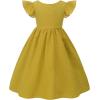 imageUhnice Toddler Girls Tie Back Bowknot Casual DressYellow