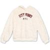 imageSpeechless Girls Long Sleeve Faux Fur Boxy HoodieIvory