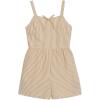 imageSpeechless Girls Sleeveless Smocked Back RomperKhakiCream