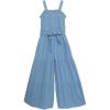 imageSpeechless Girls Sleeveless Smocked Back Wide Leg JumpsuitPeriwinkle