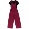 imageSpeechless girls Sleeveless Jumpsuit and Short Sleeve Tee 2 Piece SetBurgundy Black