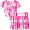 imageSpeechless girls Tie Front Top and Short Skirt SetPink