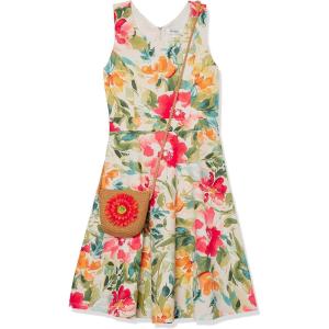 imageSpeechless Girls Floral Scuba Crepe DressGreen