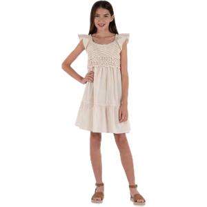 imageSpeechless Girls Flutter Sleeve Empire Waist DressCream
