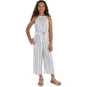 imageSpeechless Girls Halter Neck Cropped JumpsuitIvoryNavy