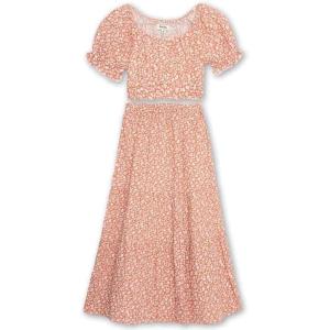 imageSpeechless Girls Short Sleeve Top and Maxi Skirt SetCoralIvory Floral