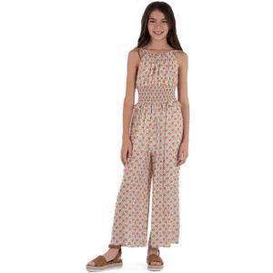 imageSpeechless Girls Sleeveless Halter Neck Wide Leg JumpsuitIvoryCoral