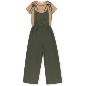 imageSpeechless girls Sleeveless Jumpsuit and Short Sleeve Tee 2 Piece SetOlive Tan