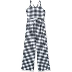 imageSpeechless girls Sleeveless Wide Leg Buffalo Check Print JumpsuitjumpsuitsBlackWhite