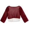 imageSpeechless Girls 2 Piece Crochet Top and TankBurgundy