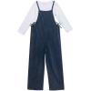 imageSpeechless Girls 34 Sleeve French Terry Top and Jumpsuit SetNavy