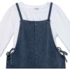 imageSpeechless Girls 34 Sleeve French Terry Top and Jumpsuit SetNavy