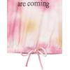 imageSpeechless Girls Crewneck Pullover SweatshirtPink Tie Dye