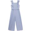 imageSpeechless Girls Gauze Ruffle Tank Crochet Bodice JumpsuitPeriwinkle