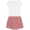 imageSpeechless Girls Graphic Tee and Seersucker Plaid Short SetRedWhite