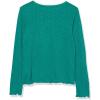 imageSpeechless Girls Long Sleeve Knit Rib TopGreenTealOffwhite
