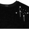 imageSpeechless Girls Long Sleeve Shaggy Knit High Low TopBlack