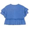 imageSpeechless Girls Loose Babydoll Peplum TopPeriwinkle