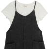 imageSpeechless Girls Overalls JumpsuitBlack