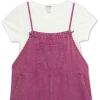 imageSpeechless Girls Overalls JumpsuitDark Rose