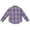 imageSpeechless Girls Plaid Button Down Flannel ShirtPurple Plaid