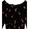 imageSpeechless Girls Ruched Floral Long Sleeve TopBlack