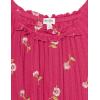 imageSpeechless Girls Ruched Floral Long Sleeve TopPink