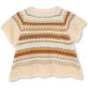 imageSpeechless Girls Short Sleeve Crochet TopTanBlue
