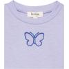 imageSpeechless Girls Short Sleeve Lettuce Edge Graphic Knit TShirtBlue