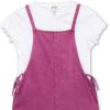 imageSpeechless Girls Short Sleeve Tee and Jumpsuit SetBerryWhite