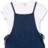 imageSpeechless Girls Short Sleeve Tee and Jumpsuit SetNavyWhite