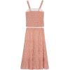 imageSpeechless Girls Sleeveless Pleated Top and Maxi Tiered Skirt SetCoral