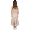 imageSpeechless Girls Sleeveless Pleated Top and Maxi Tiered Skirt SetIvoryTan