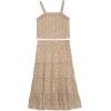 imageSpeechless Girls Sleeveless Pleated Top and Maxi Tiered Skirt SetIvoryTan