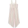 imageSpeechless Girls Sleeveless Stripe Jumpsuit Pink Small