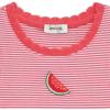 imageSpeechless Girls Sleeveless Striped Embroidered Tank TopDark Pink Stripe