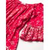 imageSpeechless girls Border Print Bell Sleeve Woven RomperRedIvory