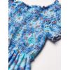 imageSpeechless girls Off the Shoulder Smocked Bodice RomperBlueCoral
