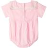 imageUhnice Baby Girl Lace Sailor Collar Romper Summer Bodysuit Cotton Clothes with Hat