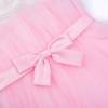imageUhnice Flower Girl Bow Dress Sleeveless Tulle Gown with Pearl Beading for Wedding Birthday PartyPink