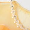 imageUhnice Flower Girl Bow Dress Sleeveless Tulle Gown with Pearl Beading for Wedding Birthday PartySunshine Yellow