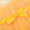 imageUhnice Flower Girl Bow Dress Sleeveless Tulle Gown with Pearl Beading for Wedding Birthday PartySunshine Yellow